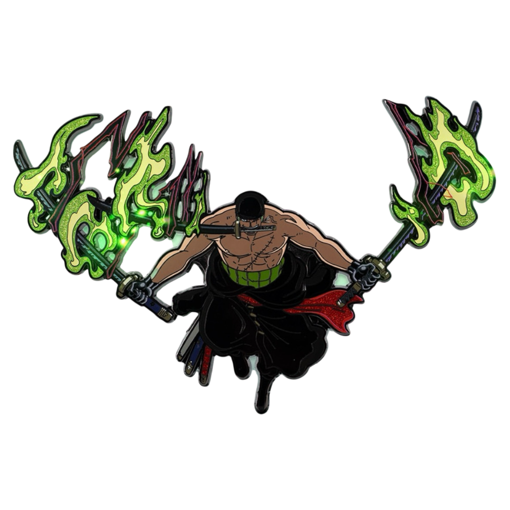 FiGPiN XL One Piece: Zoro X91 + LOGO LX30 LE 500 NYCC 2025 Exclisive