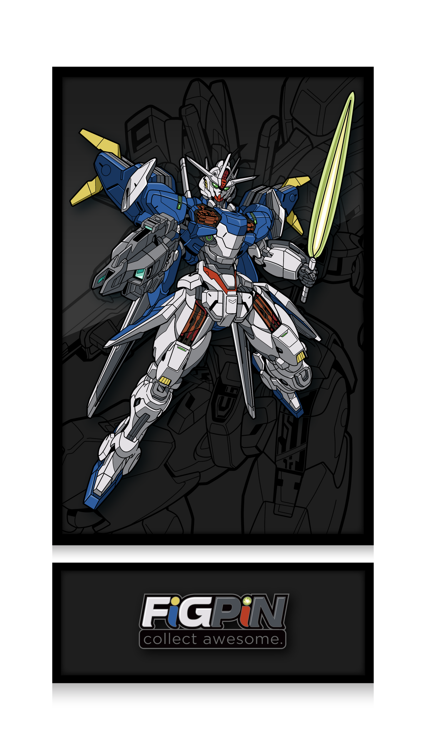 FiGPiN XL Gundam Aerial Rebuild (X81) + LOGO LE 500 Crunchyroll Exclusive