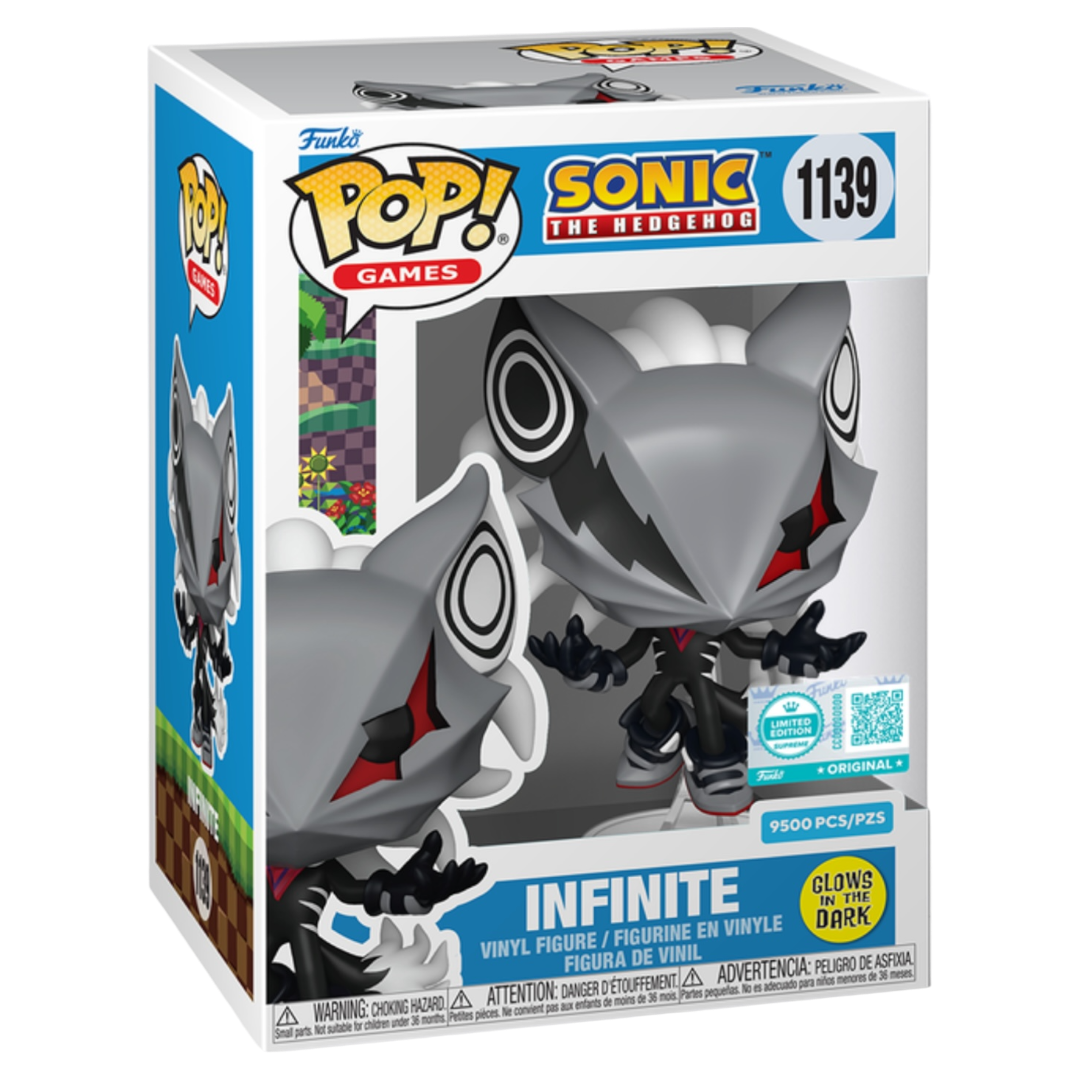 Funko Pop Sonic The Hedgehog Infinite #1139 Glow In The Dark LE 9500