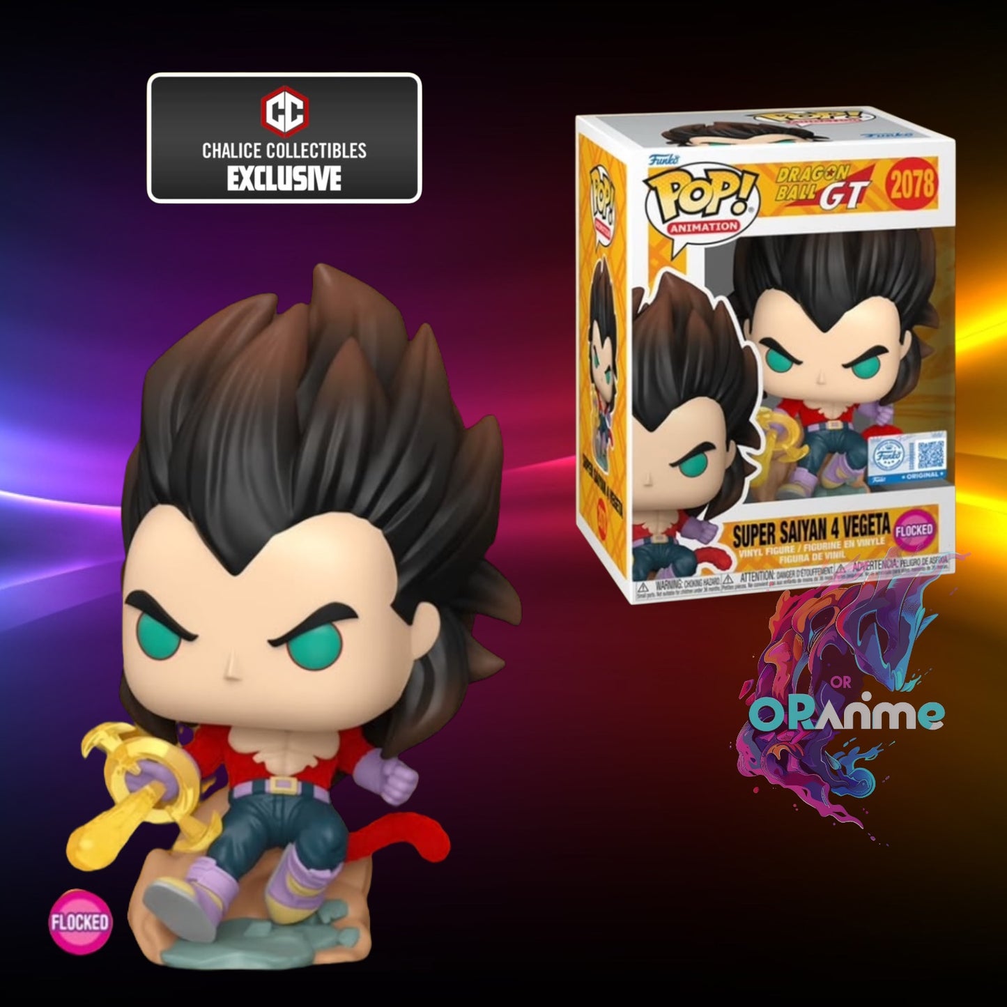 Funko Pop Dragon Ball GT - Super Saiyan 4 Vegeta #2074 PR Chalice Exclusive *PRE-ORDER*