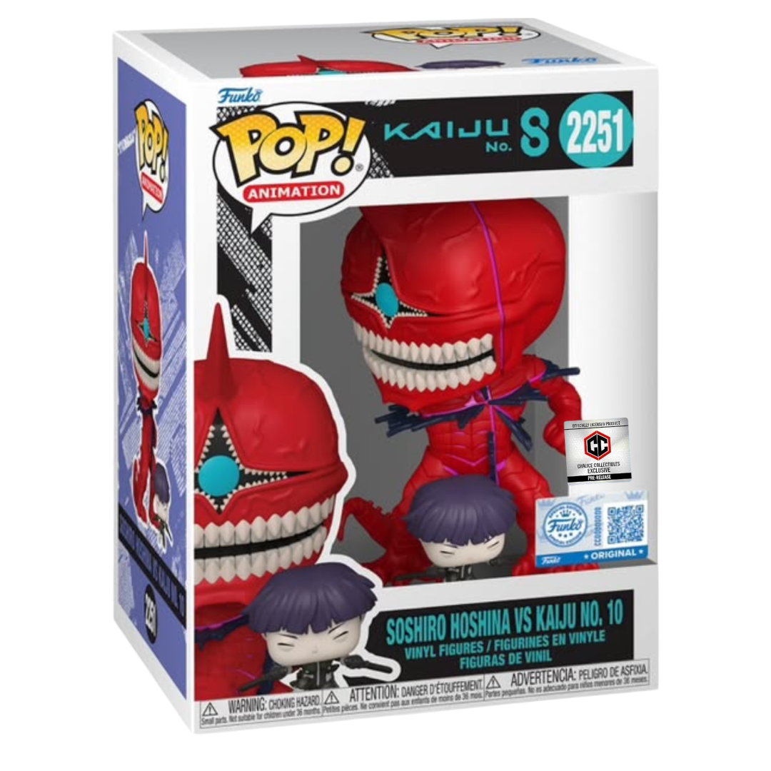 Funko Pop! Kaiju No. 8 Soshiro Hoshina Vs Kaiju No 10 Chalice Exclusive PR Stiker #2251 *PRE-ORDER*