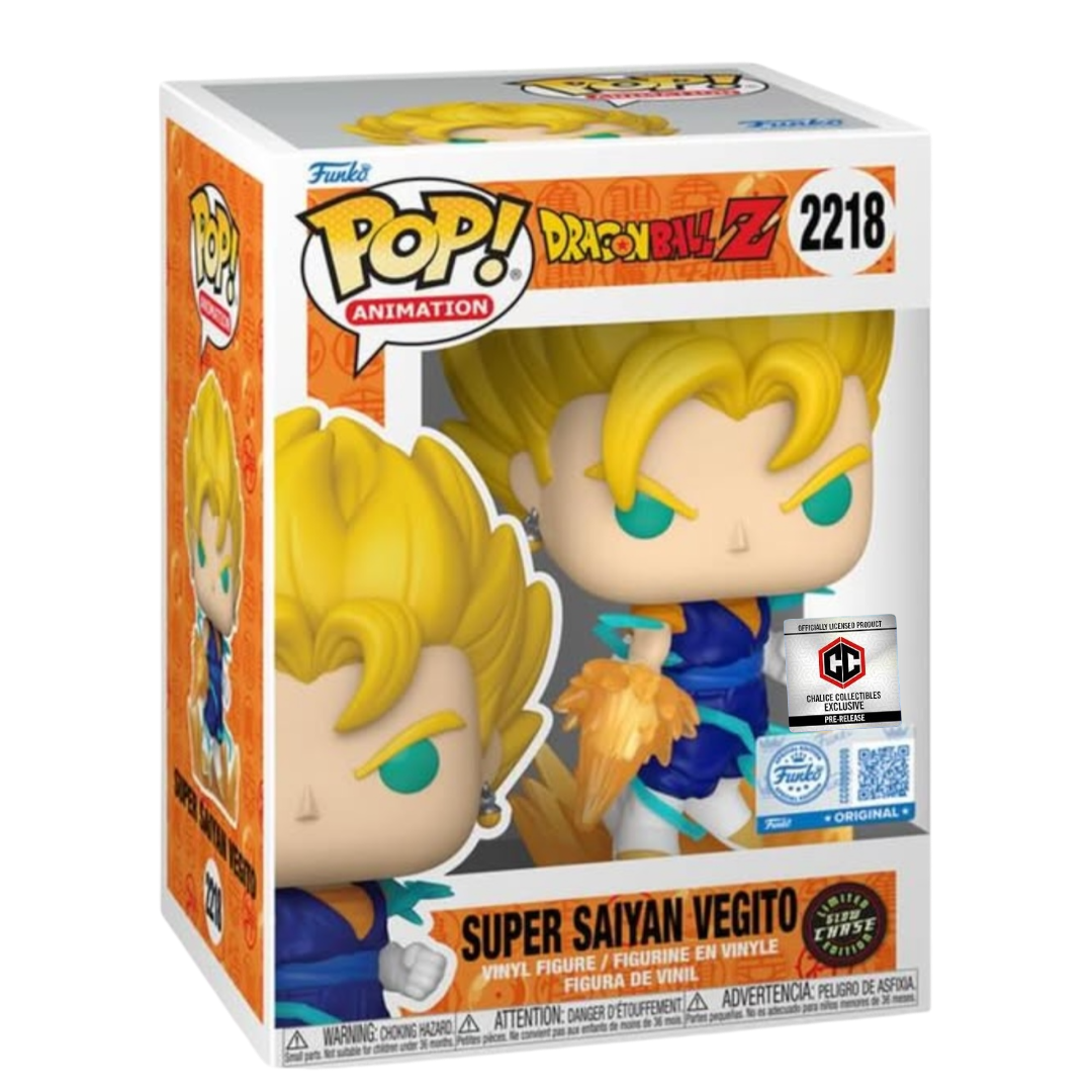 Funko POP! Dragon Ball Z Vegito #2218 PR Sticker Chalice Exclusive Chase Variant