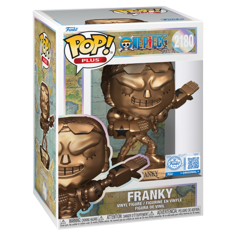 Funko Pop Puls One Piece Franky Statue (Bronze) #2180 w/Protector *PRE-ORDER*