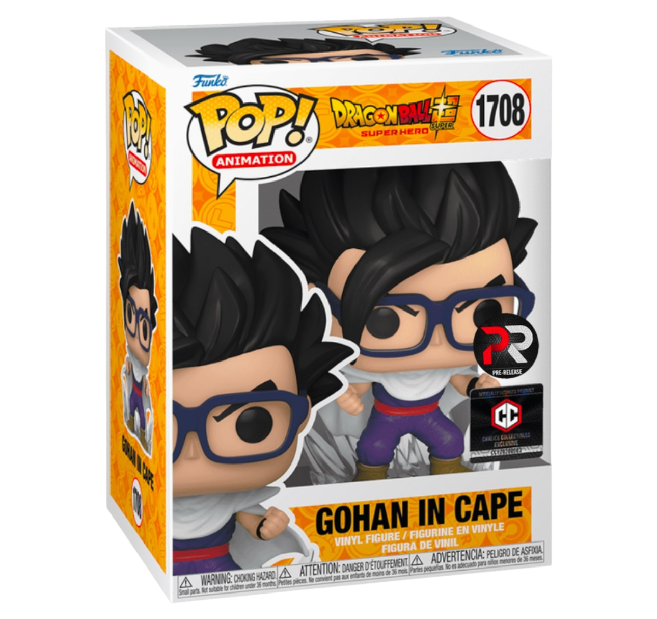Funko Pop! - Dragon Ball Super - Gohan In Cape #1708 - PR Chalice