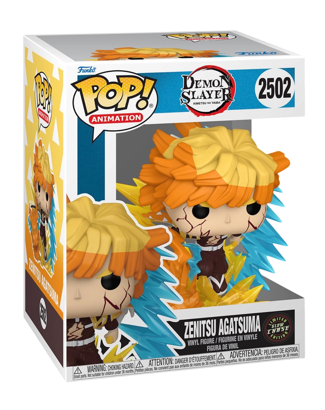 Funko Pop Premium Demon Slayer Zenitsu #2502 Chase with Protector Movie 1 Infinity Castle *PRE-ORDER*