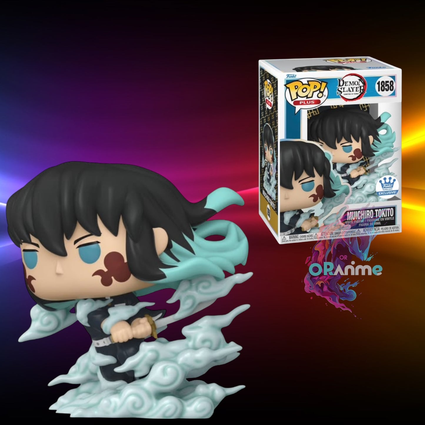 Funko Pop! Plus Demon Slayer Muichiro Tokito (Mist Breading) #1858 Funko Exclusive