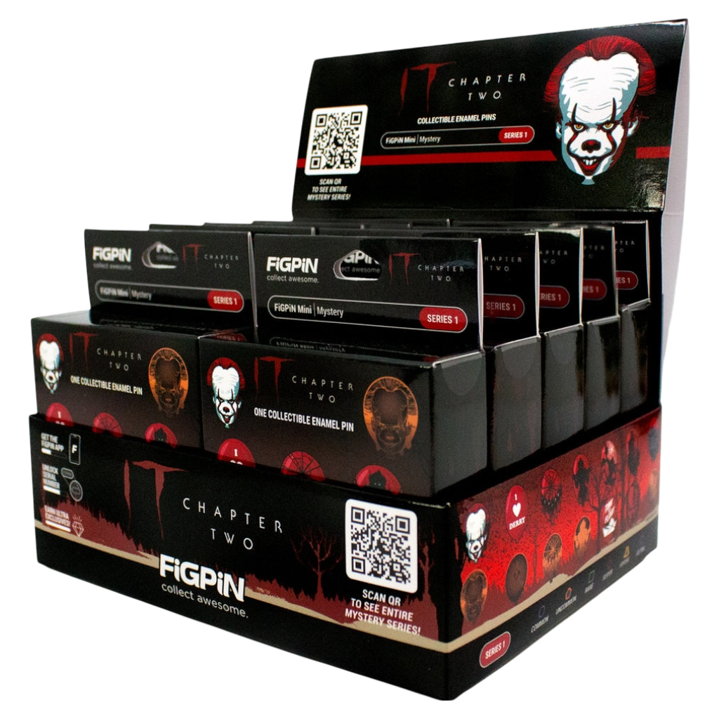 FiGPiN - Mystery Mini Pin Series 1 - IT Chapter Two Pennywise - Case of 10 Enamel Pin