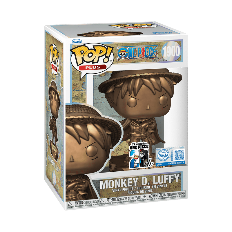 Funko Pop Puls One Piece Monkey D. Luffy Statue (Bronze) #1900 w/Protector *PRE-ORDER*