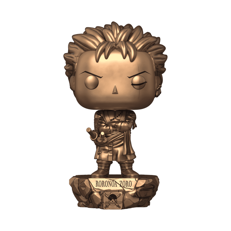 Funko Pop Puls One Piece Roronoa Zoro Statue (Bronze) #1901 w/Protector *PRE-ORDER*