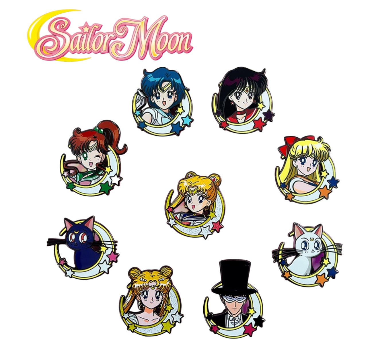 FiGPiN - Mystery Mini Pin Series 1 - Sailor Moon Case of 10 Enamel Pin