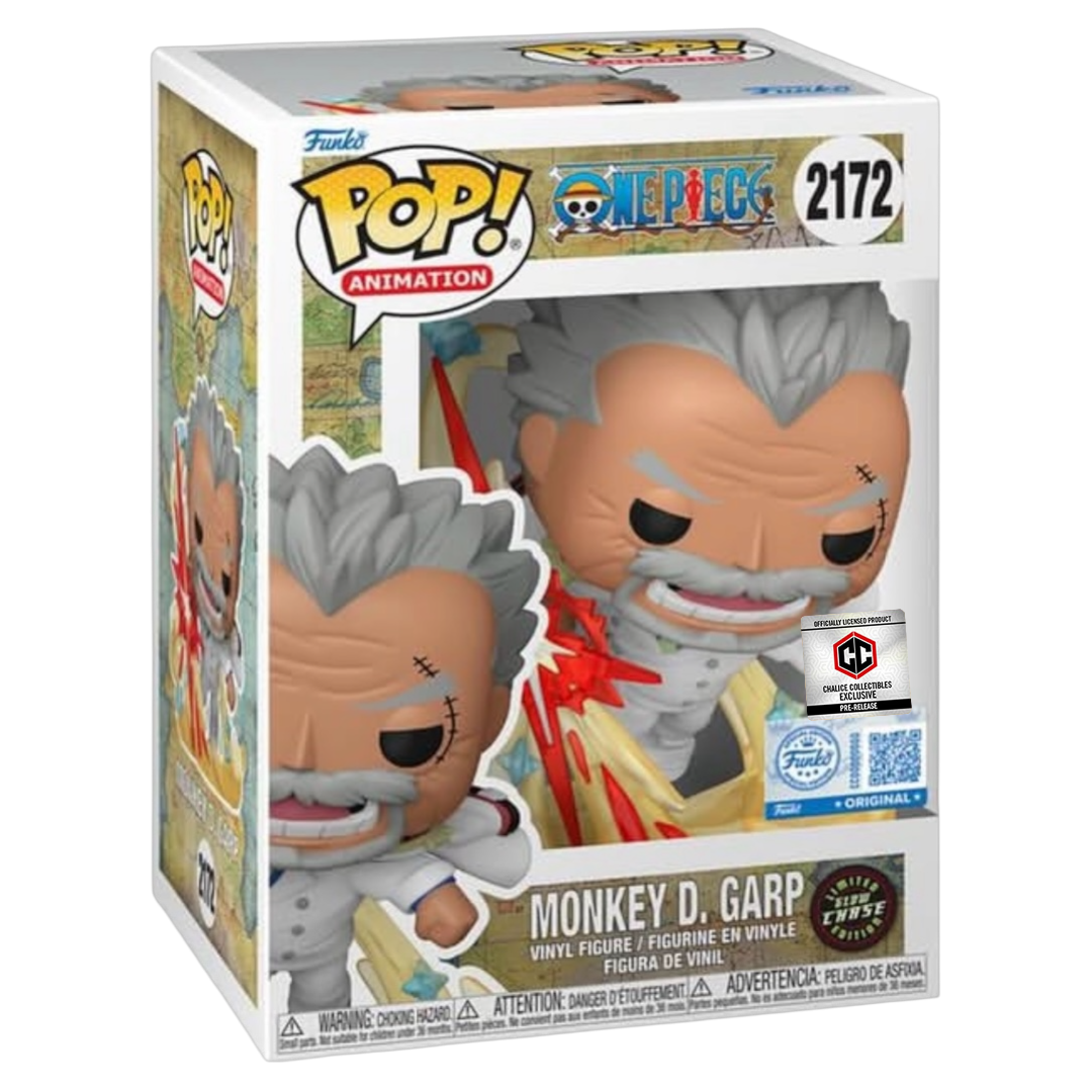 Funko Pop One Piece Monkey D. Garp Galaxy Impact #2172 GID Chase Variant Chalice Exclusive (PR) Sticker