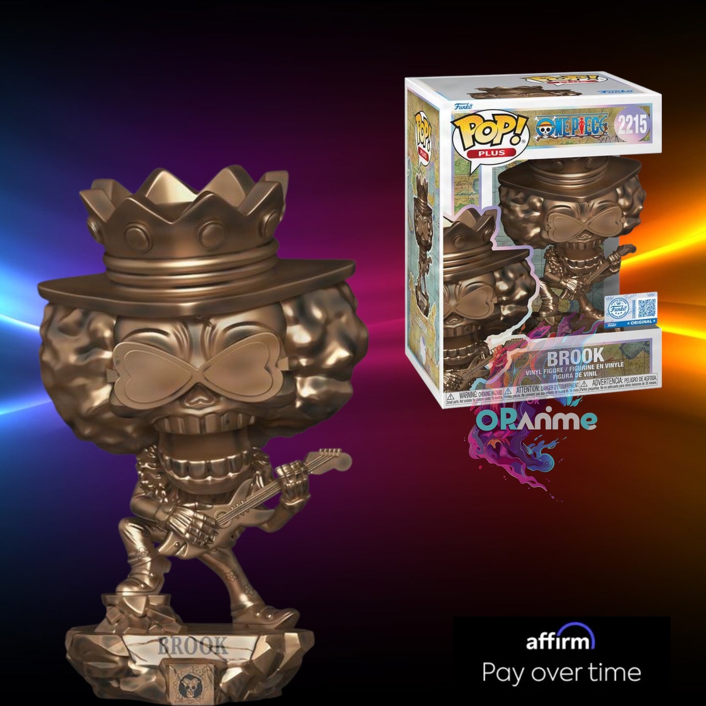 Funko Pop Puls One Piece Brook Statue (Bronze) #2215 w/Protector *PRE-ORDER*