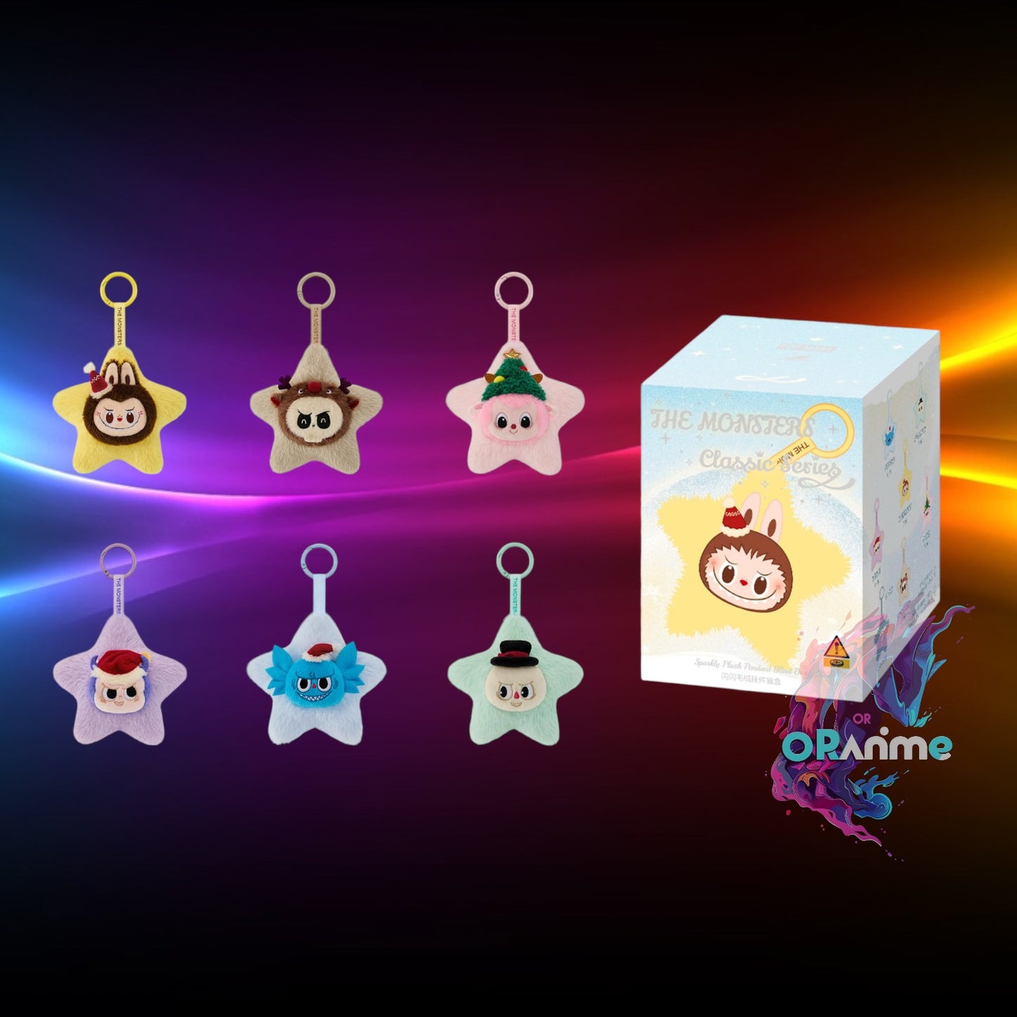 Pop Mart - The Monsters - Labubu Sparkly Plush Pendant - 1 Blind Box