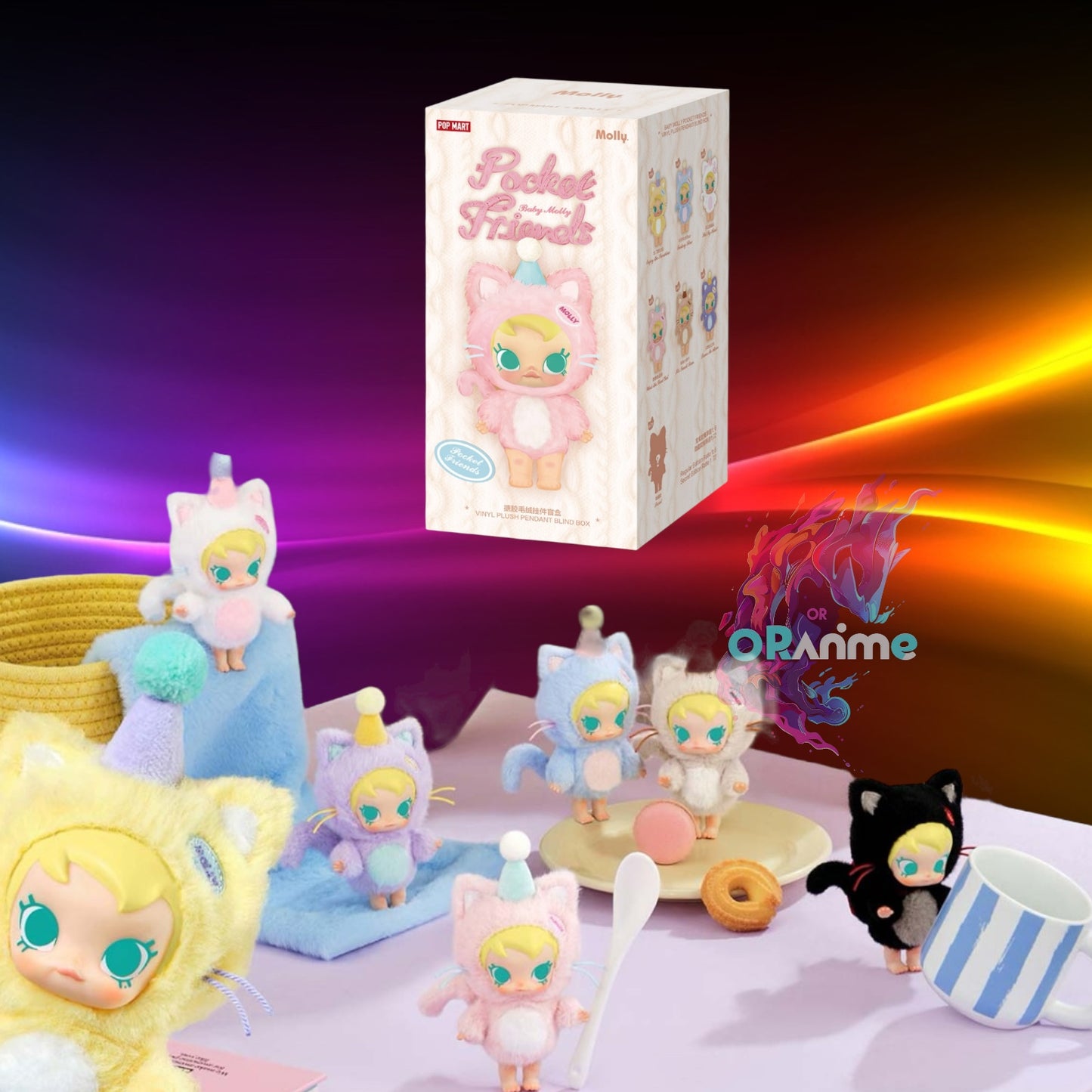 Pop Mart - Baby Molly Pocket Friends Series Vinyl Plush Pendant Blind Box