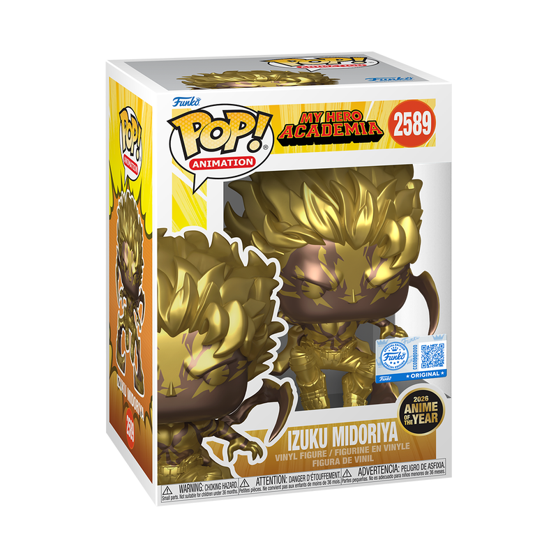 Funko Pop My Hero Academia Izuku Midoriya (Gold) with Hard Protector Anime of the Year 2026 Exclusive *PRE-ORDER*