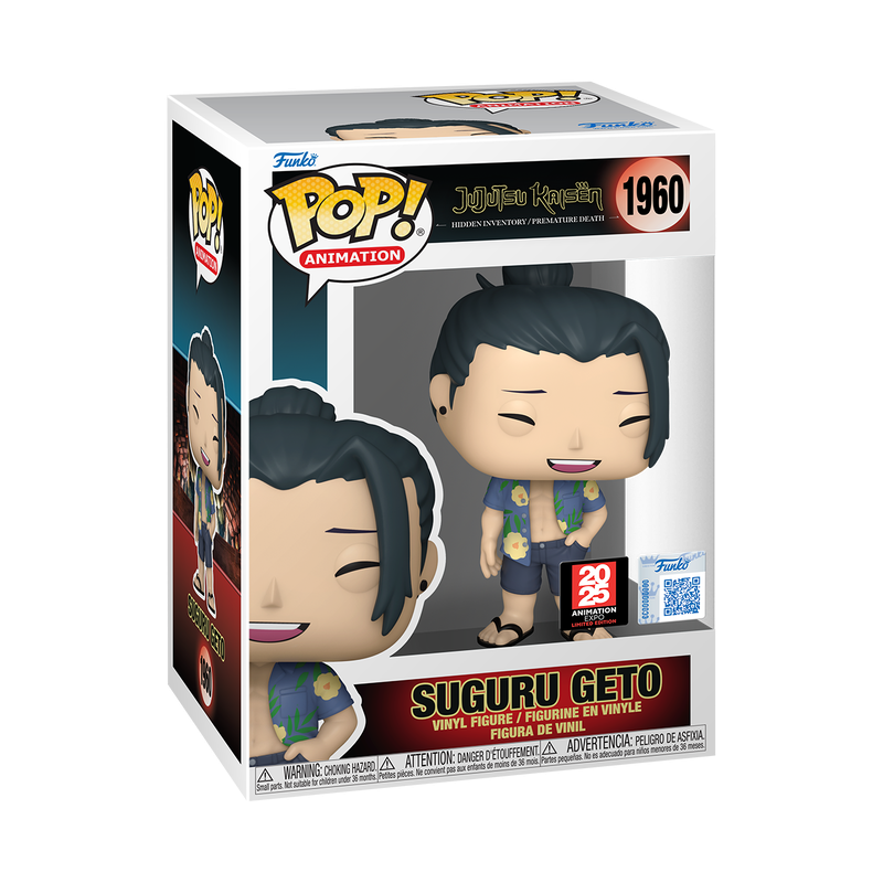Funko Pop! Jujutsu Kaisen Suguru Geto (Beach Outfit) #1960 Shared Stickert Anime Expo