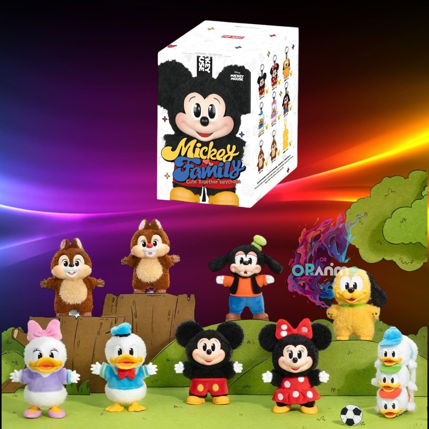 Pop Mart - Mickey Family Cute Together Series Keychain - 1 Blind Box