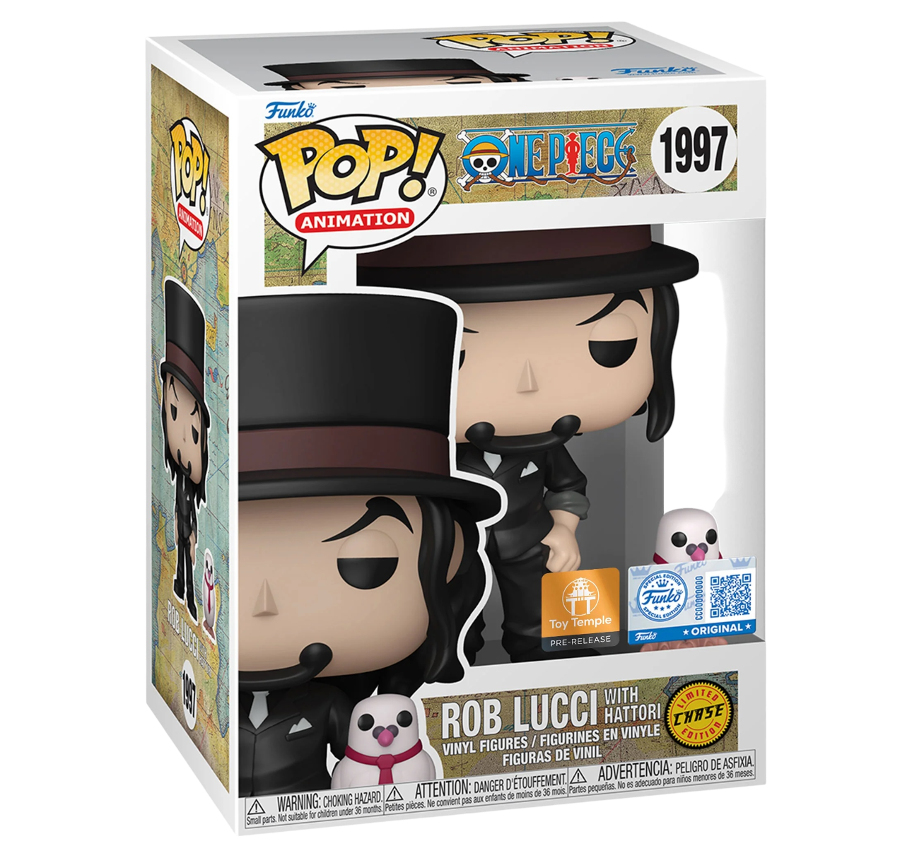 Funko Pop One Piece Rob Lucci with Hattori #1997 Chase Variant ToyTemple Exclusive