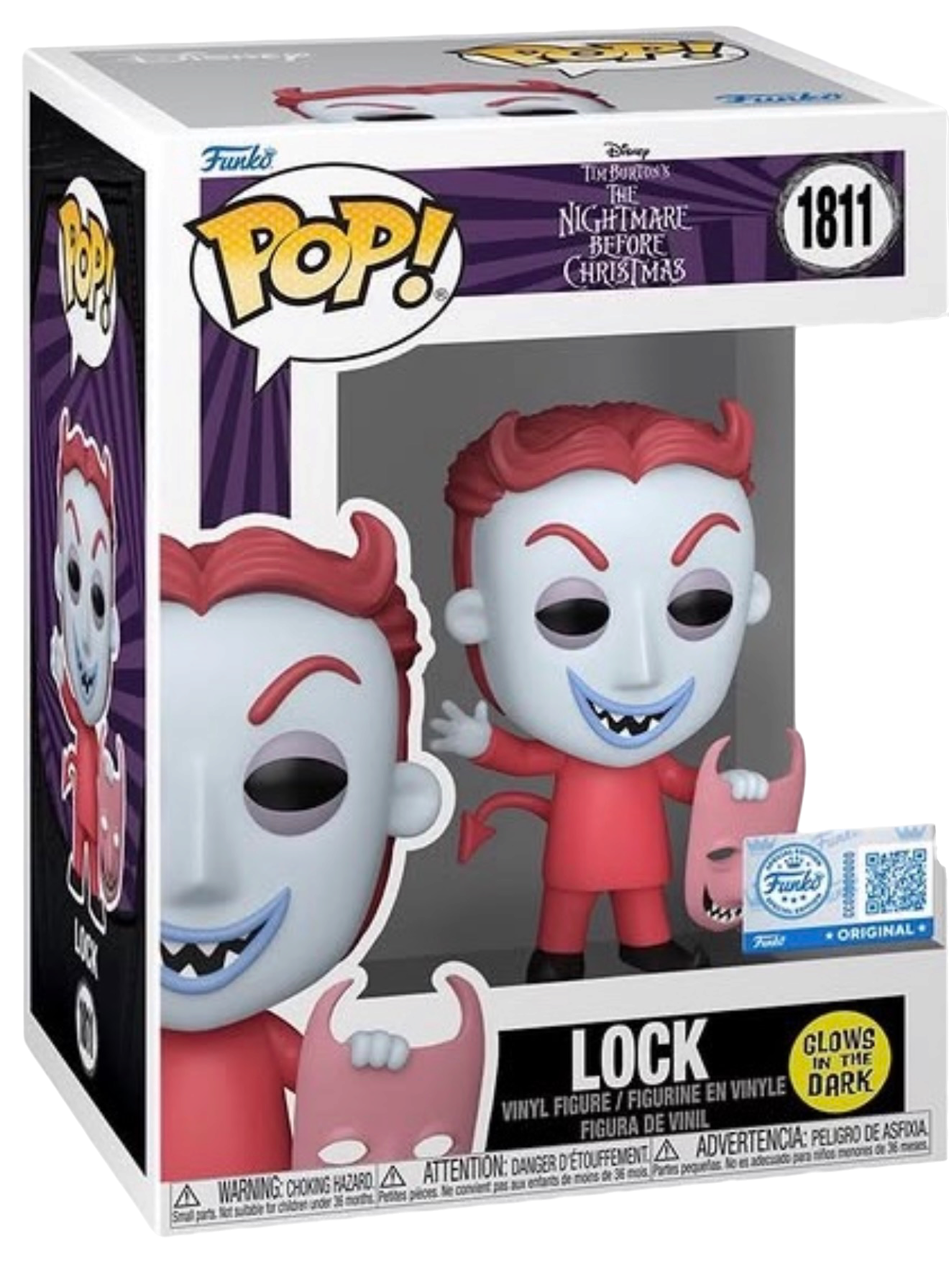 Funko Pop! Disney Nightmare Before Christmas Lock #1811 Glow In The Dark *PRE-ORDER*