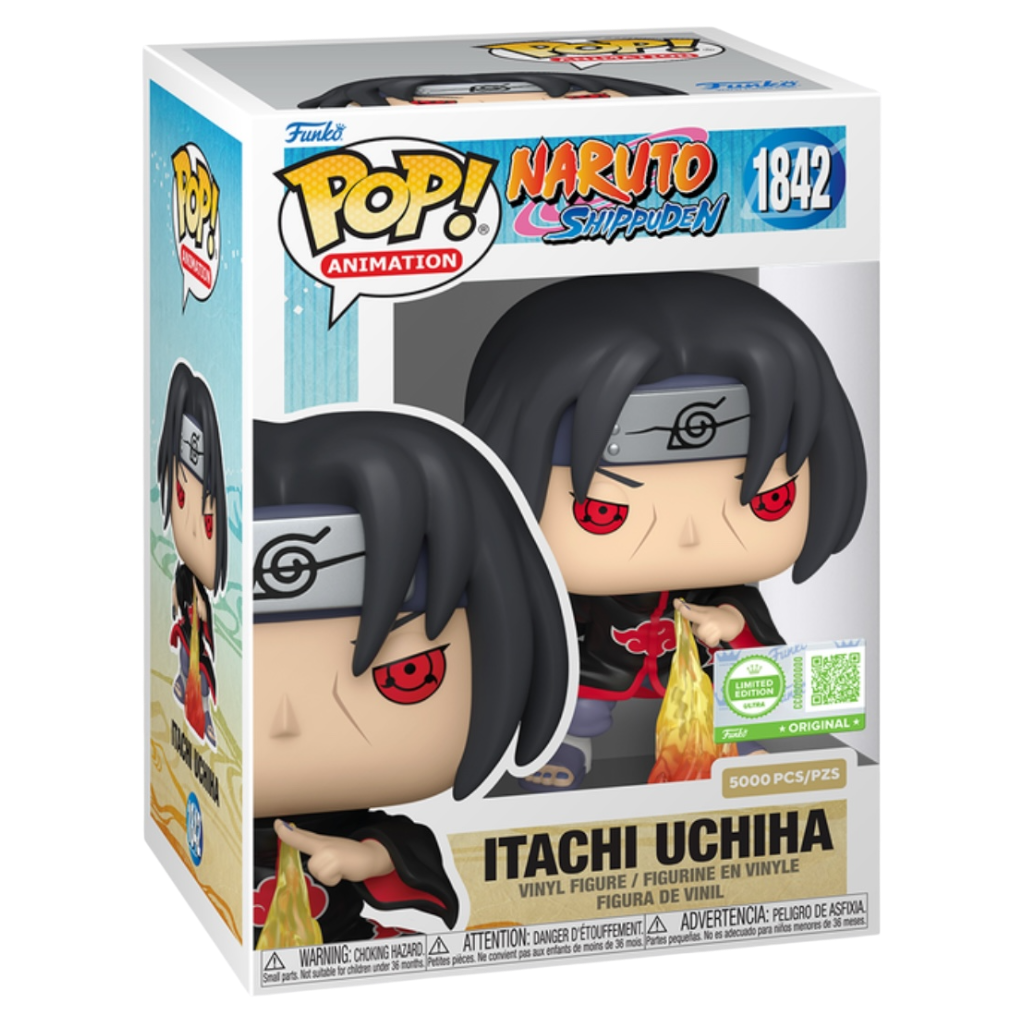 Funko Pop Naruto - Itachi Uchiha (Fireball Jutsu) with Pop! Protector #1842 - Ultra LE 5000 Exclusive *PRE-ORDER*