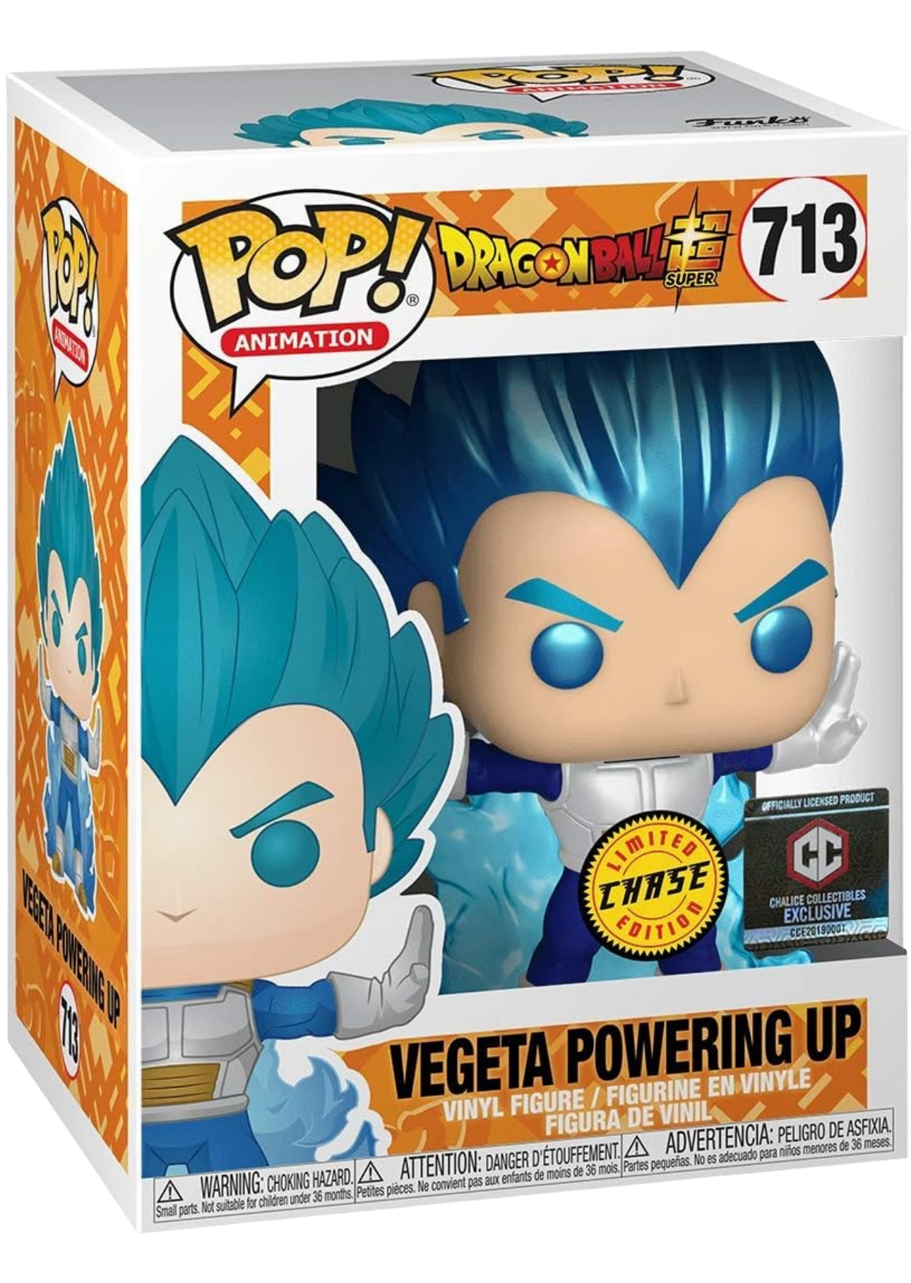 Funko Pop! Dragon Ball Super Vegeta Powering Up #713 - Chase - Chalice Collectibles