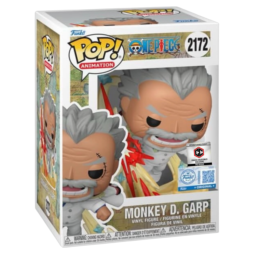 Funko Pop Plus One Piece Monkey D. Garp Galaxy Impact #2172 Chalice Exclusive (PR) Sticker *PRE-ORDER*