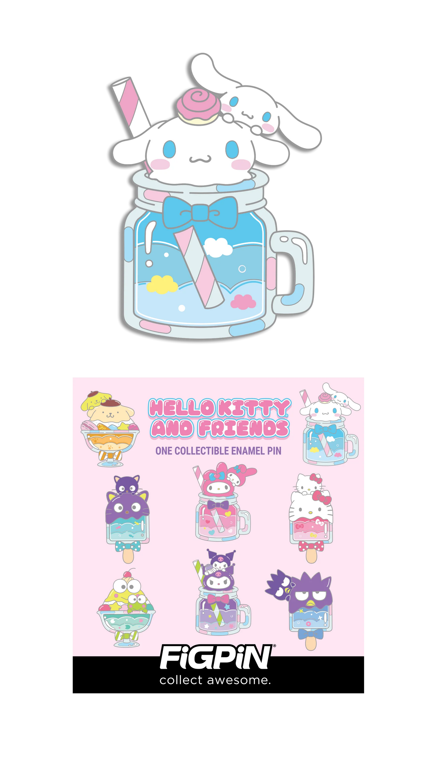 FiGPiN - Mystery Mini Pin Series 6 - Hello Kitty - Case of 10 Enamel Pin