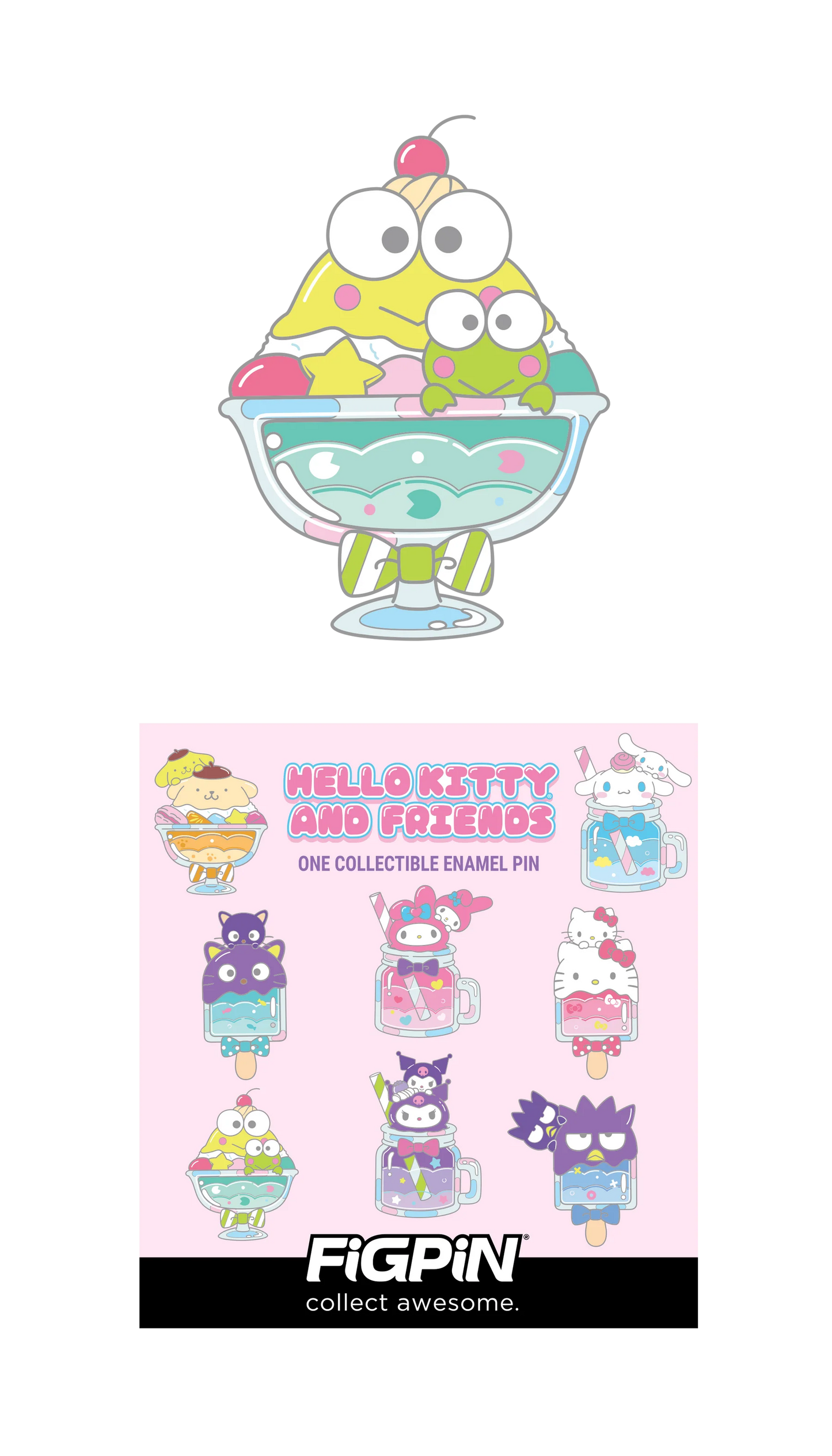 FiGPiN - Mystery Mini Pin Series 6 - Hello Kitty - Case of 10 Enamel Pin