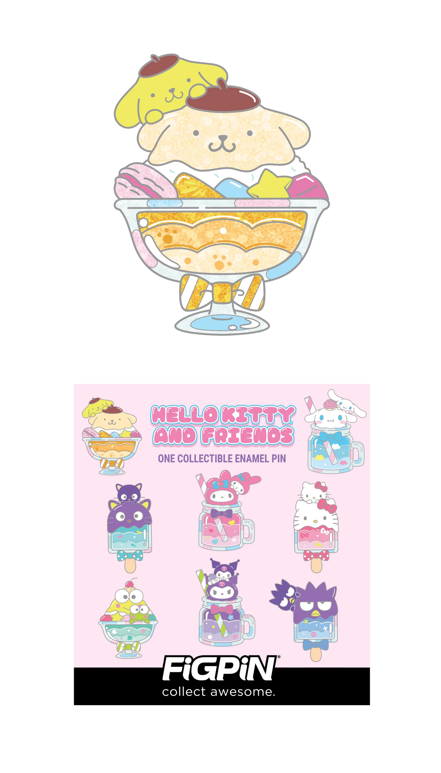 FiGPiN - Mystery Mini Pin Series 6 - Hello Kitty - Case of 10 Enamel Pin
