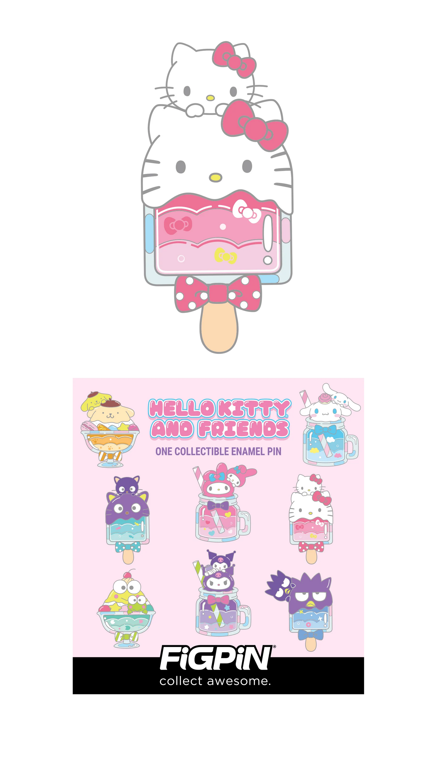 FiGPiN - Mystery Mini Pin Series 6 - Hello Kitty - Case of 10 Enamel Pin