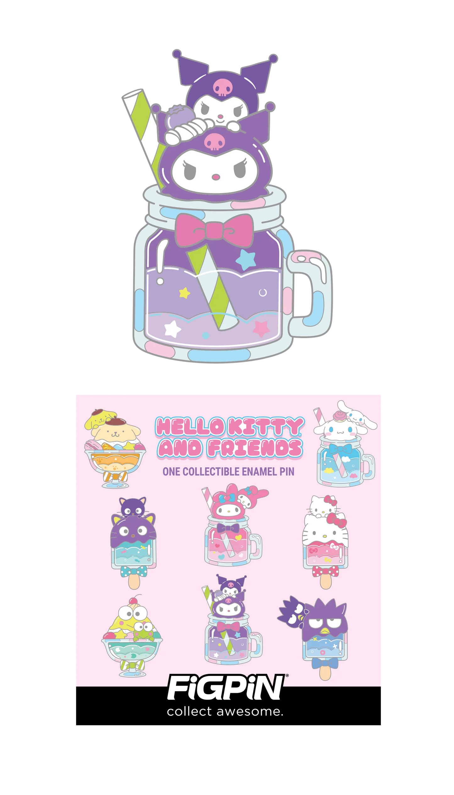 FiGPiN - Mystery Mini Pin Series 6 - Hello Kitty - Case of 10 Enamel Pin