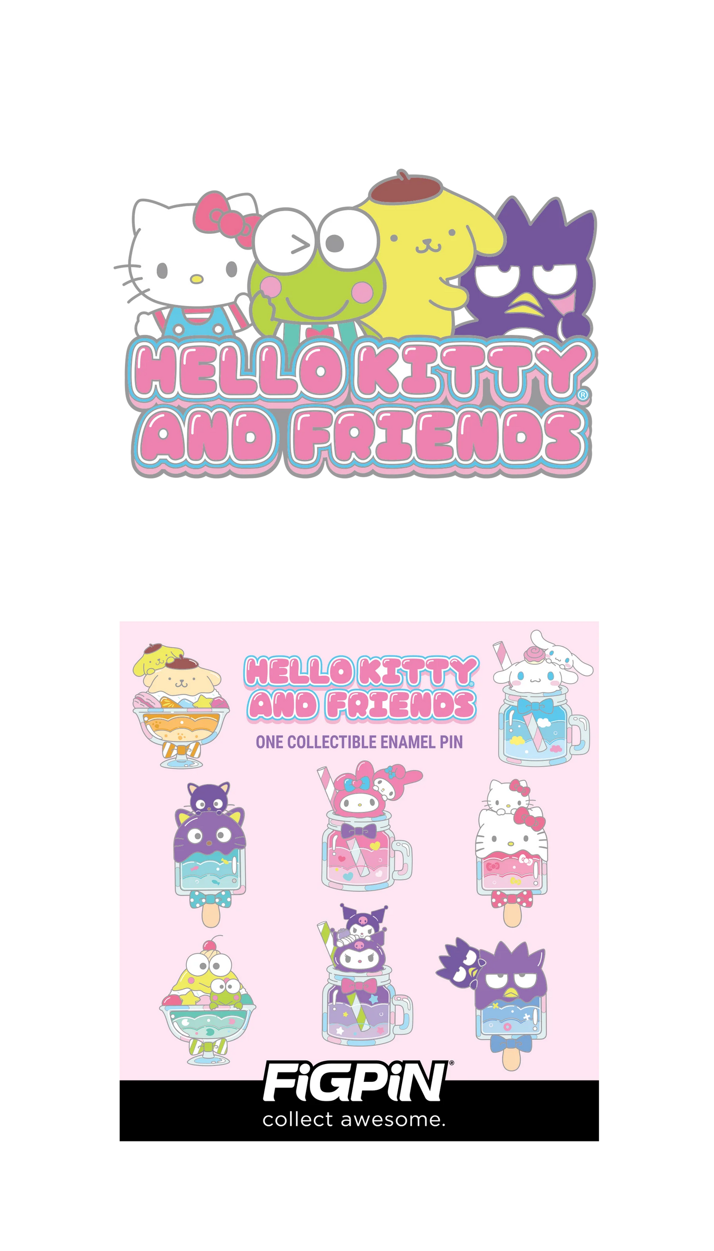 FiGPiN - Mystery Mini Pin Series 6 - Hello Kitty - Case of 10 Enamel Pin