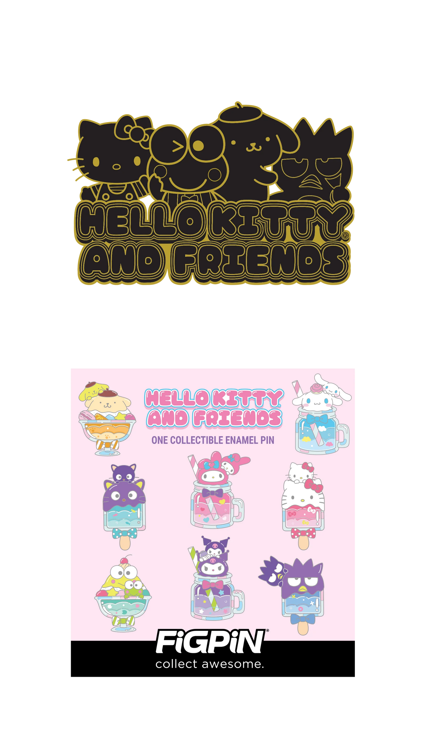 FiGPiN - Mystery Mini Pin Series 6 - Hello Kitty - Case of 10 Enamel Pin