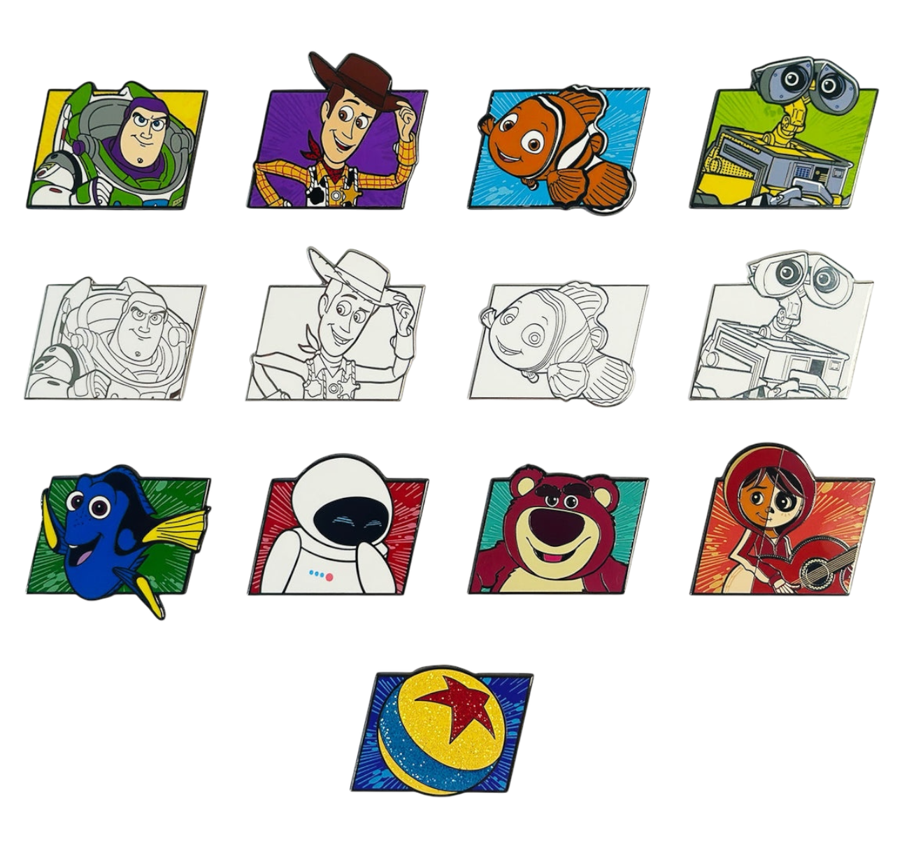 FiGPiN - Mystery Mini Pin Series 1 - Pixar All Stars - Case of 10 Enamel Pin