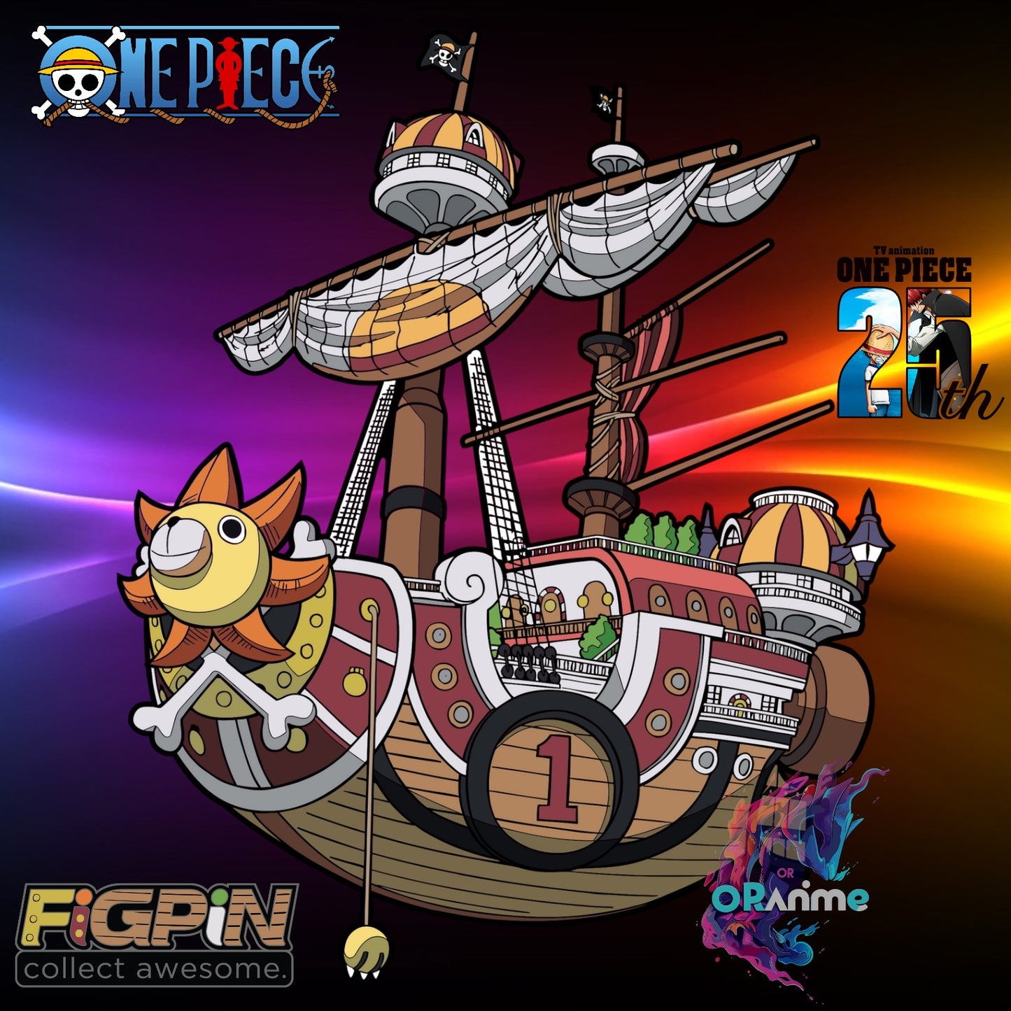 FiGPiN XL One Piece: Thousand Sunny (X84) + LOGO LX25