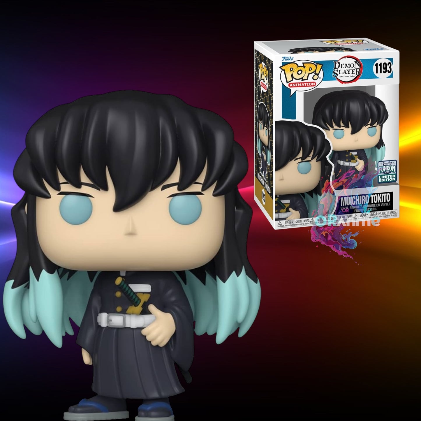 Funko Pop! Demon Slayer Muichiro Tokito #1193 Funkon Exclusive Shared Sticker