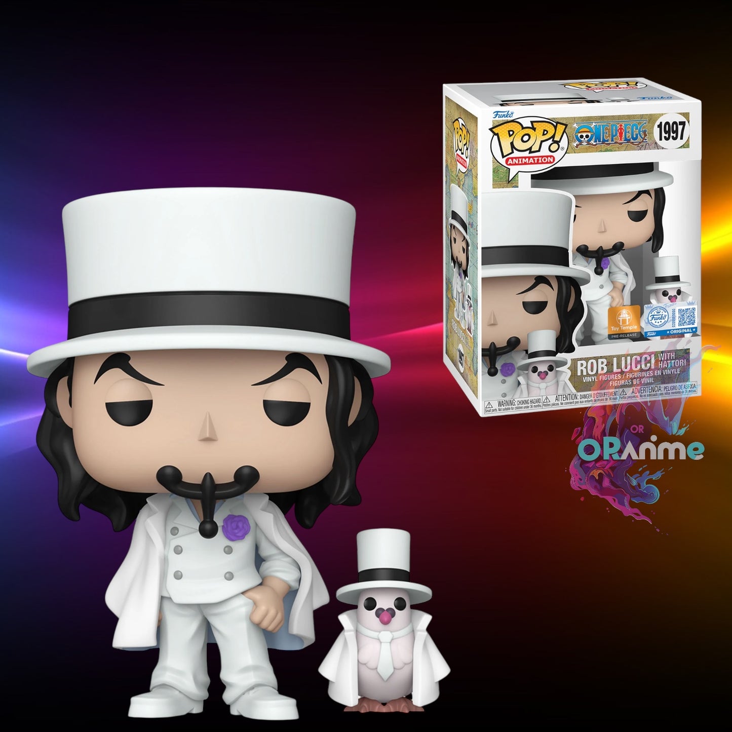Funko Pop One Piece Rob Lucci with Hattori #1997 ToyTemple Exclusive *PRE-ORDER*
