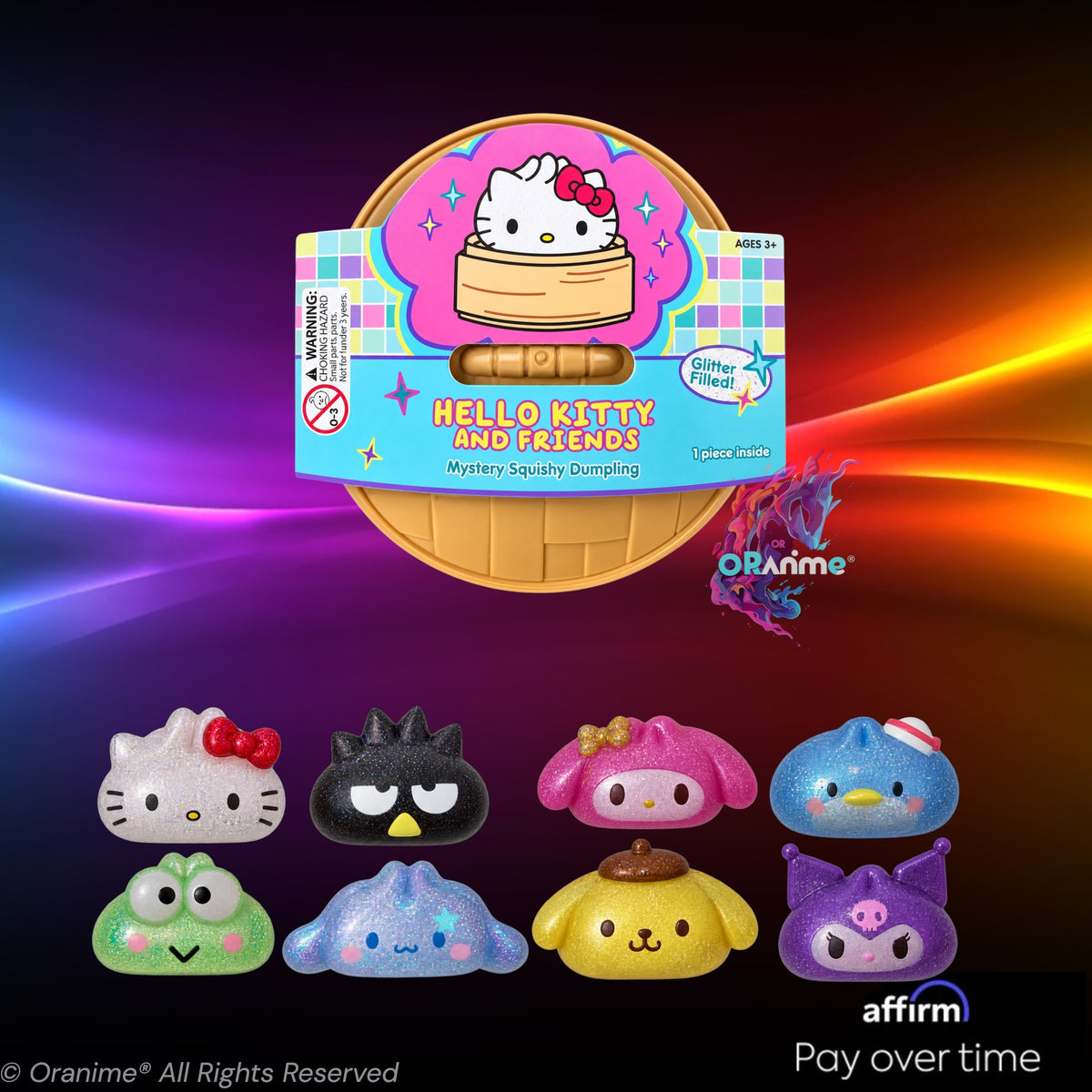 Sanrio Hello Kitty Squishy Glitter Dumpling UCC