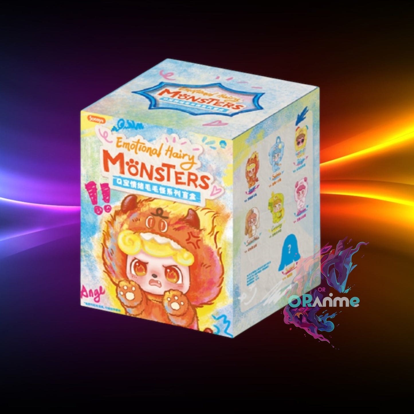 Q.Kid Emotional Hairy Monsters Series Plush Blind Box