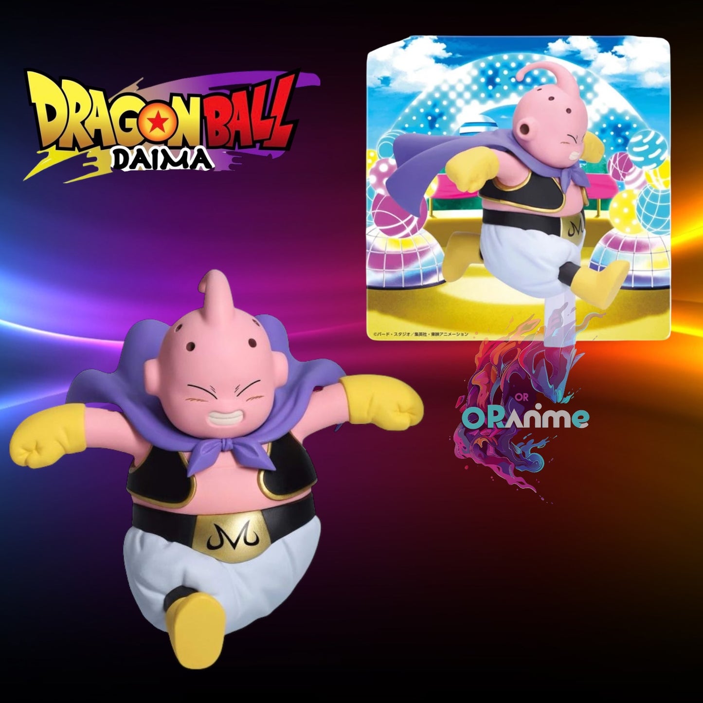 BanPresto Dragon Ball Daima Majin Buu Figure with Panel