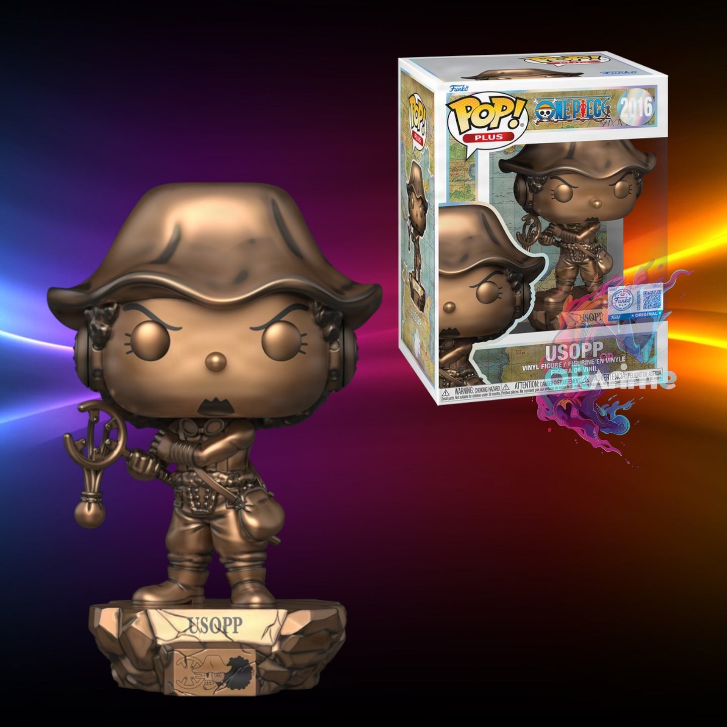 Funko Pop Puls One Piece Usopp Statue (Bronze) #2016 w/Protector *PRE-ORDER*