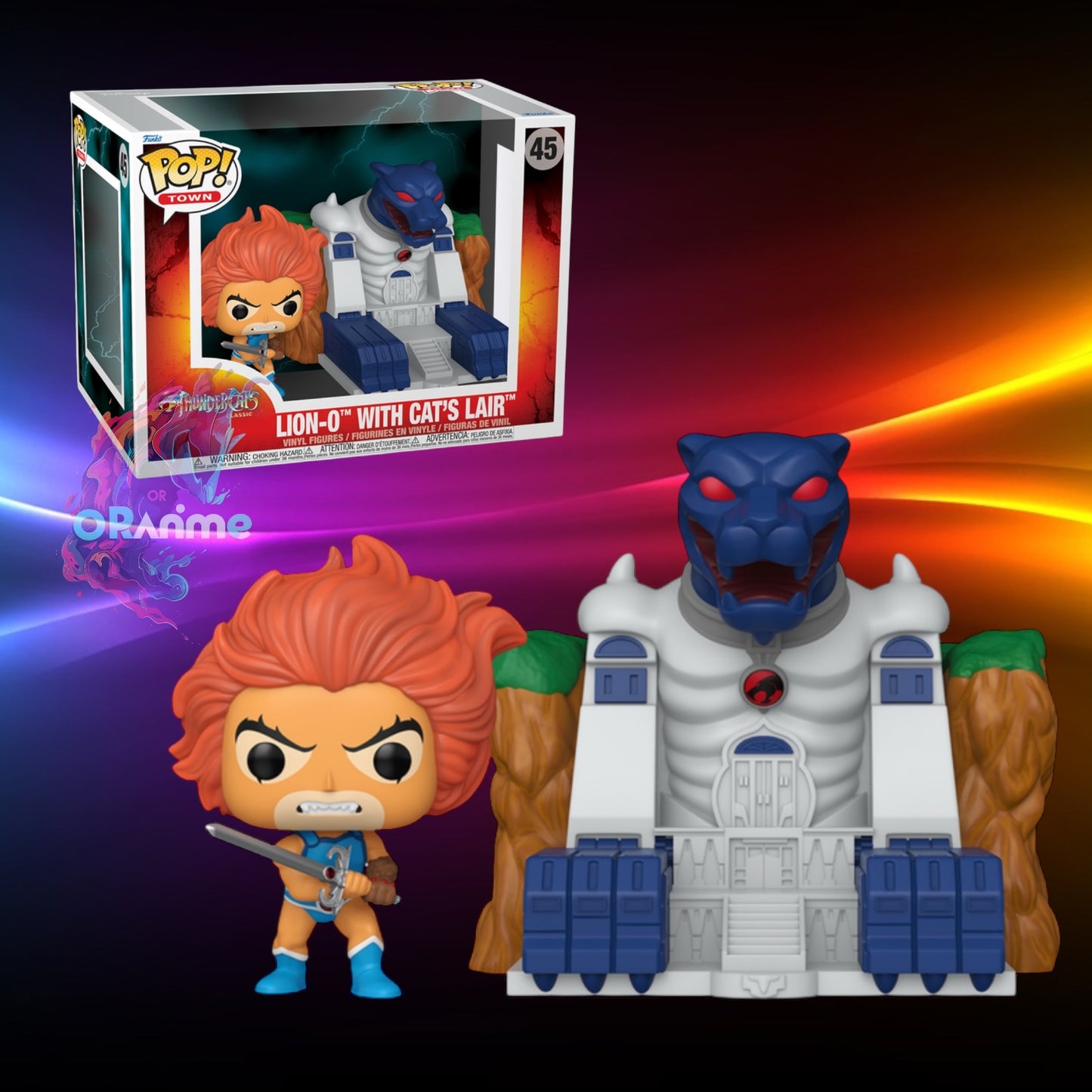 Funko Pop ThunderCats Lion-O with Cat's Lair Funko Pop! Town #45 *PRE-ORDER*
