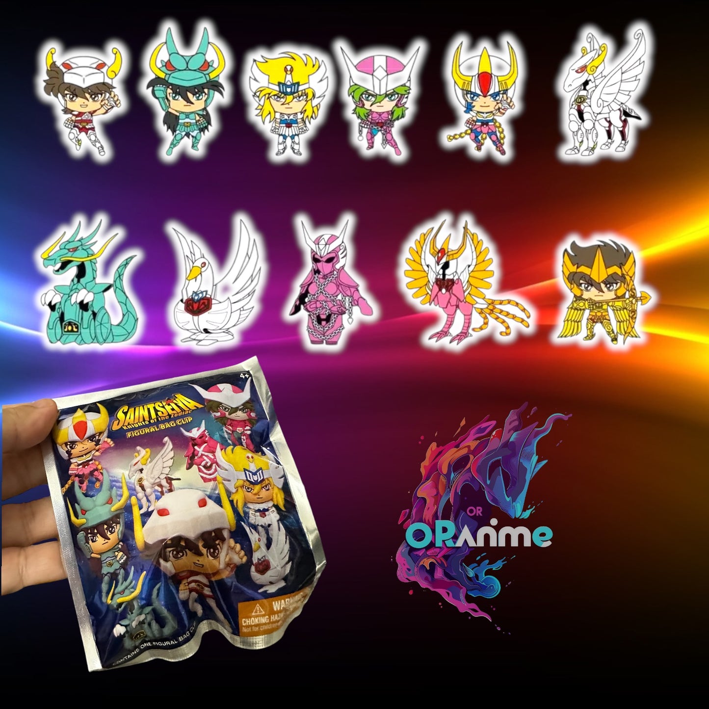 Monogram: Saint Seiya Series 1 - 3D Figural Foam Bag Clip - 1 Blind Bag Keychain