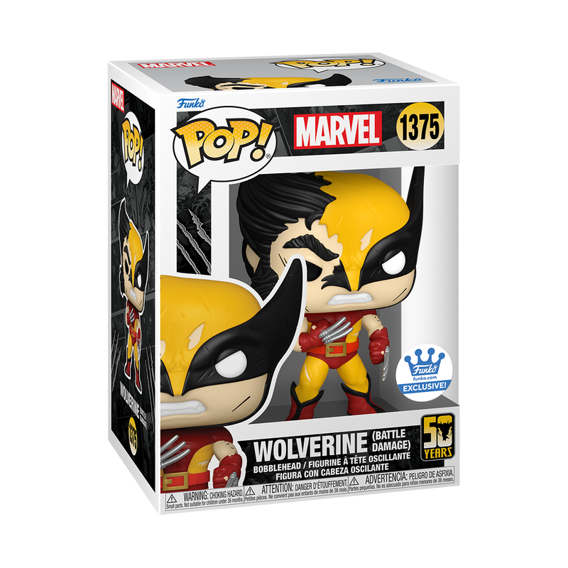 Funko Pop Marvel 50Y's - Wolverine Battle Damage - Exclusive