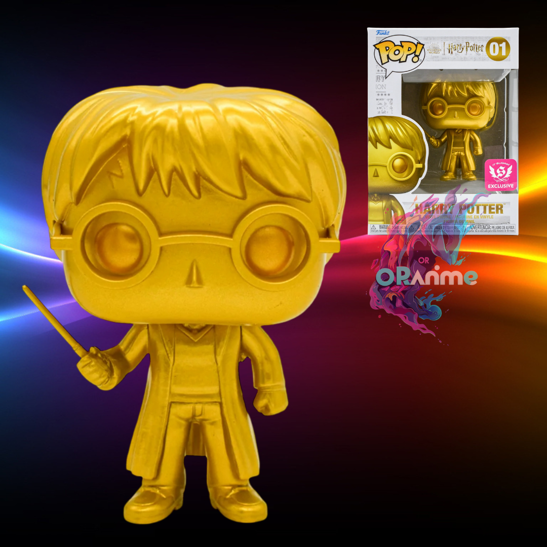 Funko Pop!- Harry Potter Gold - It'Sugar Exclusive #01 w/Protector