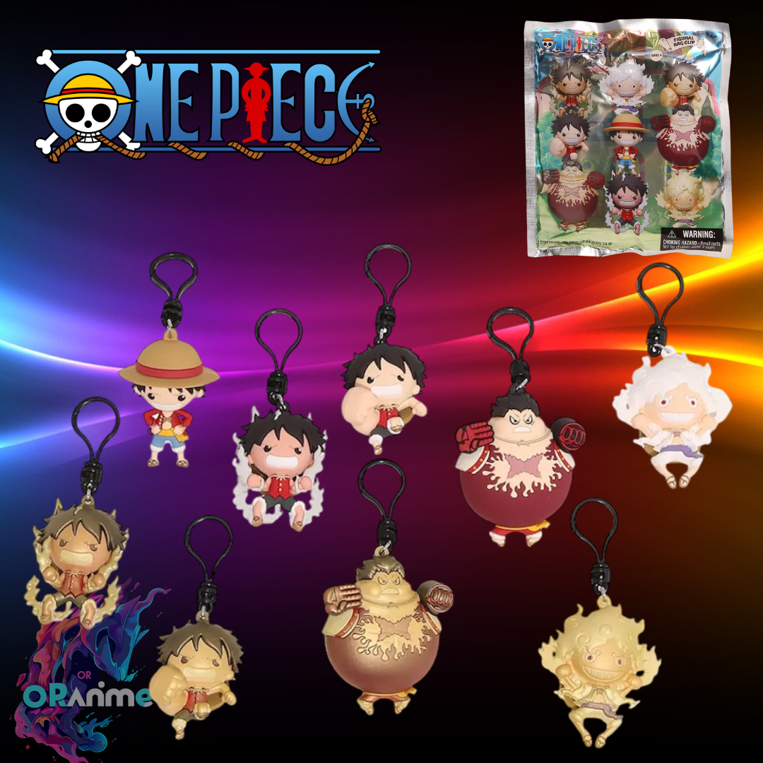 Monogram: One Piece Series 4 - 3D Figural Foam Bag Clip - 1 Blind Bag Keychain