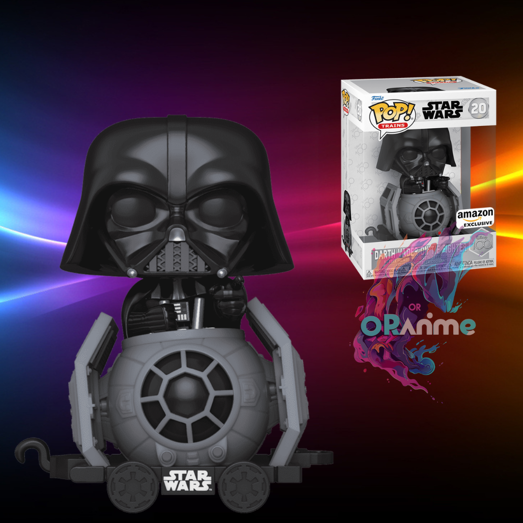 Funko Pop! Trains Star Wars Darth Vader on Tie Fighter #20 - D100 - Amazon Exclusive