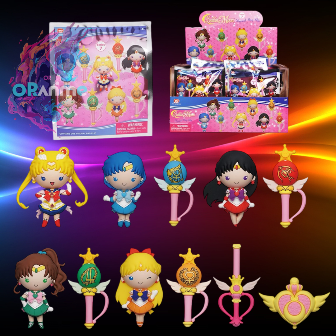 Monogram: Sailor Moon Series 7 Anime 3D Figural Foam Bag Clip - 1 Blind Bag Keychain