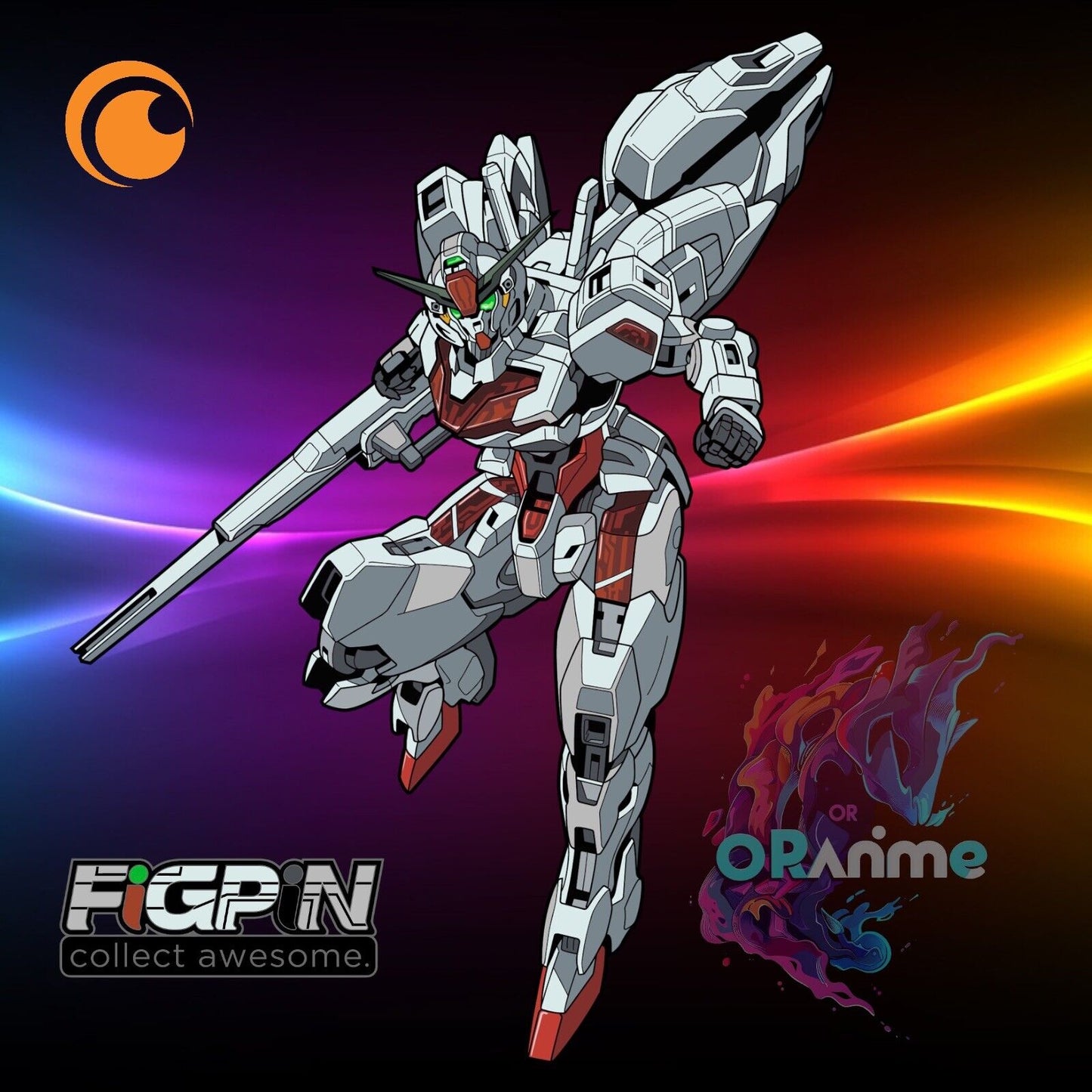 FiGPiN XL Gundam Calibarn (X80) + LOGO LE 500 Crunchyroll Exclusive