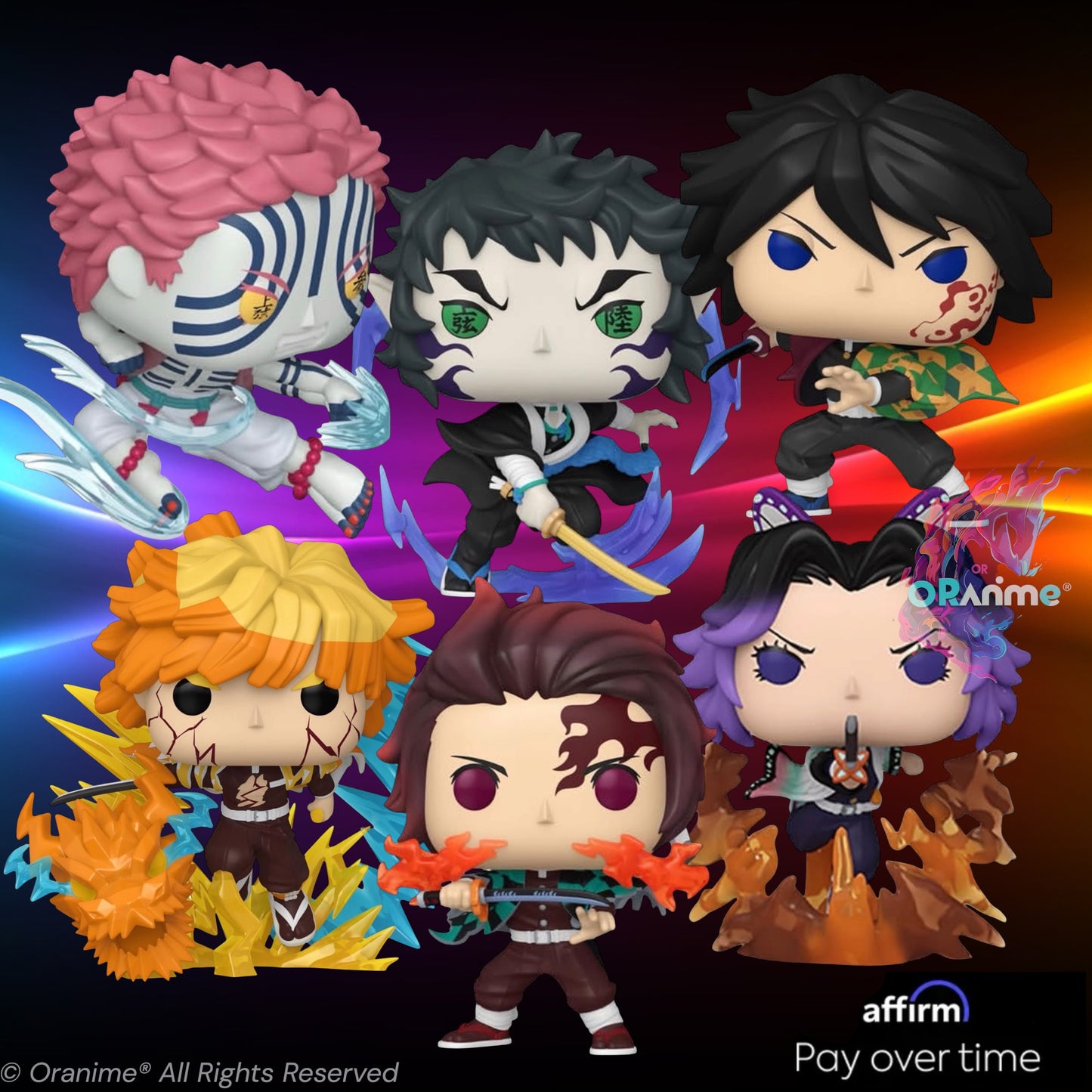 Funko Pop Demon Slayer Bundle (Set of 6) Movie 1 Infinity Castle *PRE-ORDER*